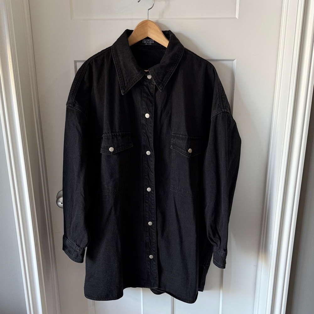 Brunette The Label Black Denim Jacket